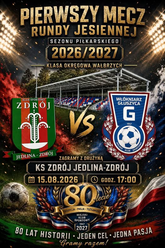 Mecz klasy okręgowej: Zdrój Jedlina-Zdrój-Włókniarz Głuszyca