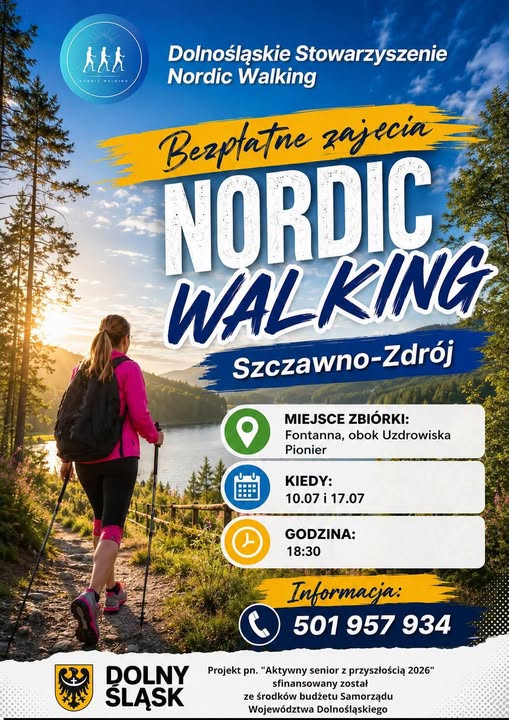 Bezpłatne zajęcia nordic walking