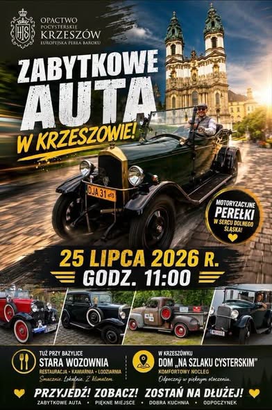 Zabytkowe auta w Krzeszowie