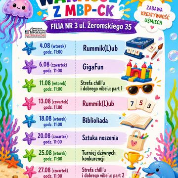 Kolorowe wakacje z filią nr 3