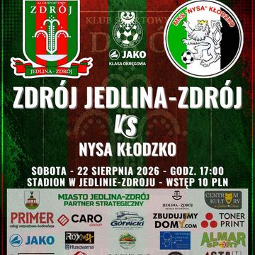 Piłkarska klasa okręgowa: Zdrój Jedlina-Zdrój - Nysa Kłodzko