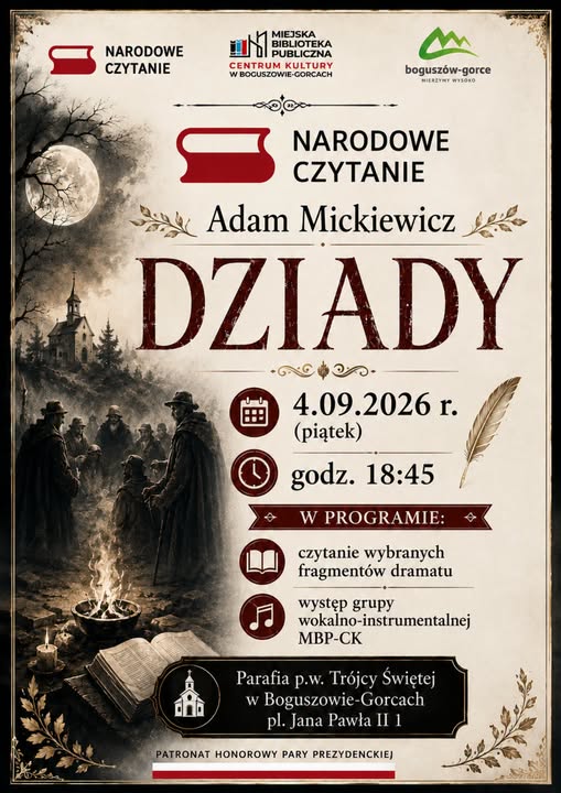 Narodowe czytanie w Boguszowie-Gorcach