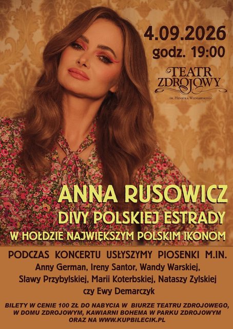 Anna Rusowicz. Divy Polskiej Estrady. Koncert w hołdzie największym polskim ikonom