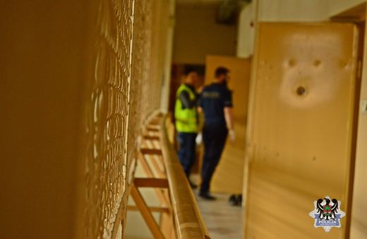 Przewrócona hulajnoga na Topolowej