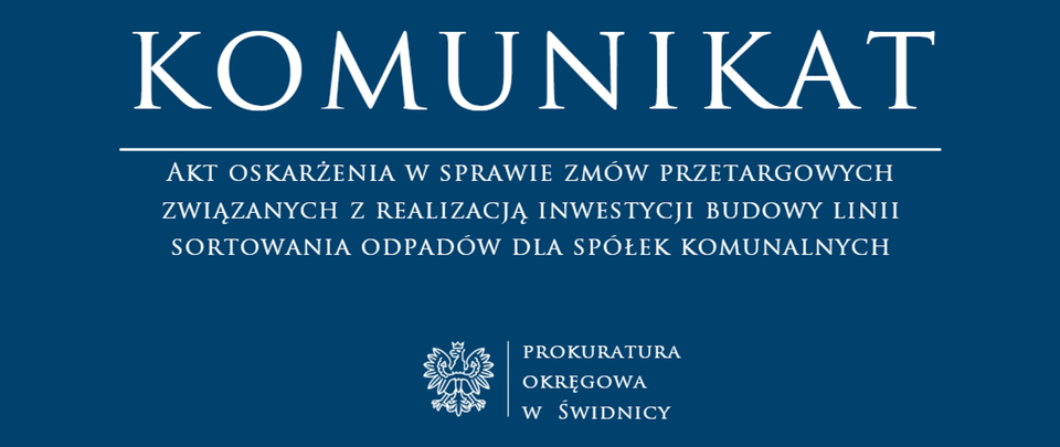 Wałbrzyski wątek w sprawie zmów przetargowych