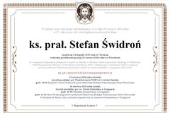 Zmarł ksiądz Stefan Świdroń