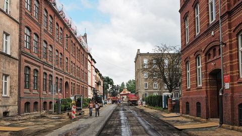 Ul. Sienkiewicza już bez asfaltu