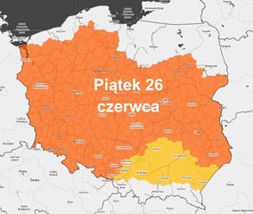 Kraj na "czerwono", nadchodzą potworne upały