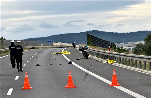 Śmiertelny wypadek z udziałem motocyklisty!