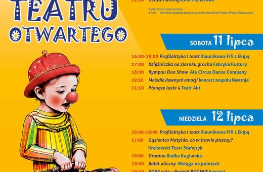 To będzie weekend pod kątem sztuk teatralnych na świeżym powietrzu