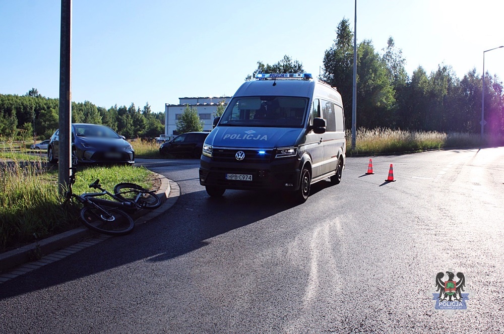Dwóch rowerzystów w szpitalu
