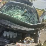 Groźne zderzenie dwóch aut i motocykla. Na miejscu śmigłowiec LPR