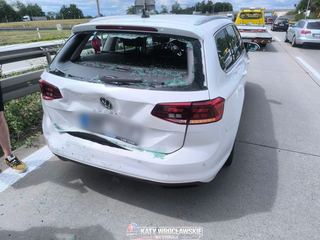 Karambol na A4. Ogromny korek pod Kostomłotami