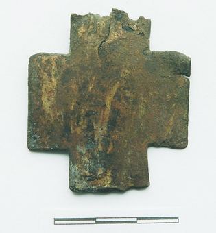 Pozłacany krzyżyk z IX wieku