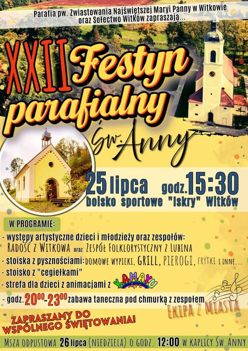 W sobotę widzimy się w Witkowie