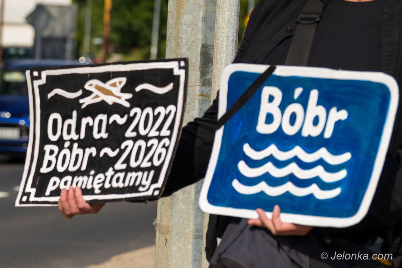 Protest w obronie Bobru. Kierowcy stali w kilometrowych korkach, nie wiedząc dlaczego