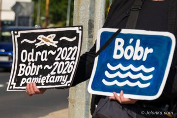 Protest w obronie Bobru. Kierowcy stali w kilometrowych korkach, nie wiedząc dlaczego