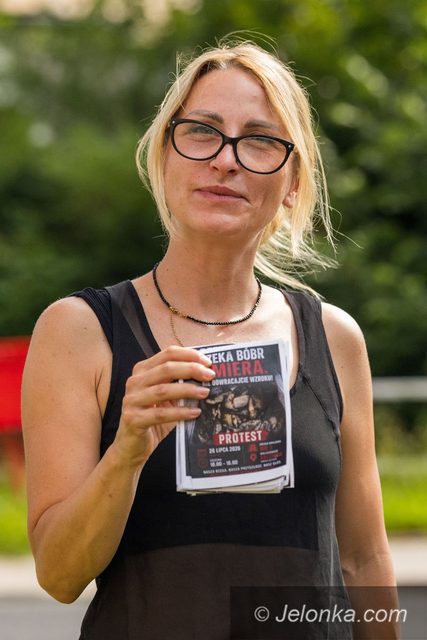 Protest w obronie Bobru. Kierowcy stali w kilometrowych korkach, nie wiedząc dlaczego