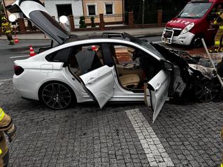Spaliło się sportowe BMW