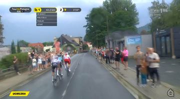 Kraksa podczas Tour de Pologne przed Piechowicami: ok. 20 kolarzy na trasie