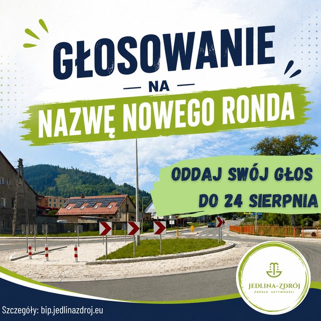 Nowe rondo w Jedlinie-Zdroju czeka na swoją nazwę