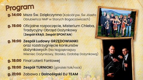 Dożynki Gminne w Starych Bogaczowicach – będzie dziko pysznie!