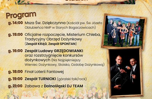 Dożynki Gminne w Starych Bogaczowicach – będzie dziko pysznie!