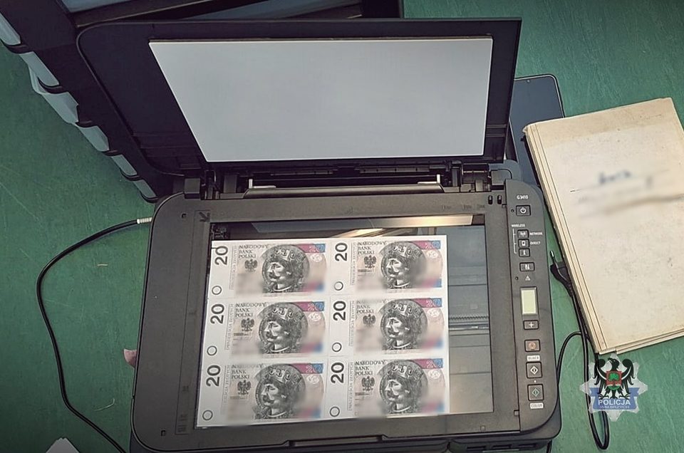 Producent "lewych" banknotów z domowej drukarki