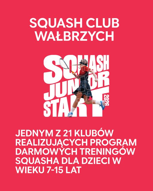 Bezpłatne treningi squasha dla dzieci w Squash Club Wałbrzych