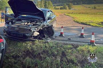 Poważny wypadek dwóch aut w Nowym Siodle