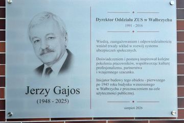 Odsłoniono tablicę poświęconą pamięci Jerzego Gajosa