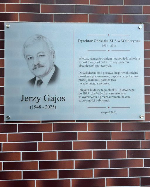 Odsłoniono tablicę poświęconą pamięci Jerzego Gajosa