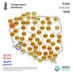 Nasz region dziś wśród najchłodniejszych w Polsce
