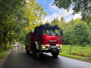 Droga o poranku była całkowicie zablokowana