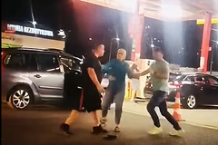 Poniedziałkowego ciśnienia na stacjach paliw nie wytrzymali też policjanci?