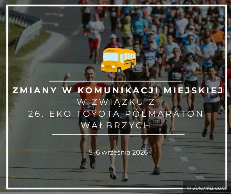 Zmiany w kursowaniu autobusów w trakcie Półmaratonu Wałbvrzyskiego [SZCZEGÓŁY]