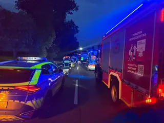 Groźny wypadek zakończony dachowaniem