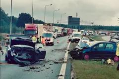 Na początek tygodnia karambol na S3