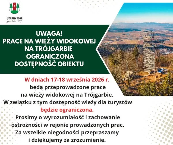 Wieża będzie zamknięta dla turystów