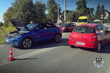 Zderzenie Citroena z Volkswagenem w Nowym Julianowie