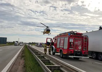 Zderzenie dostawczaka z ciągnikiem!