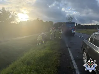 Straciła panowanie nad autem i dachowała