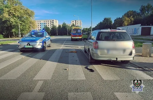 74-letnia rowerzystka potrącona na Podzamczu