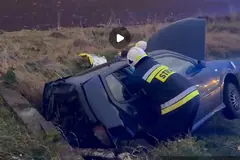 Dramatyczny wypadek na krajowej "35". Lądował śmigłowiec LPR