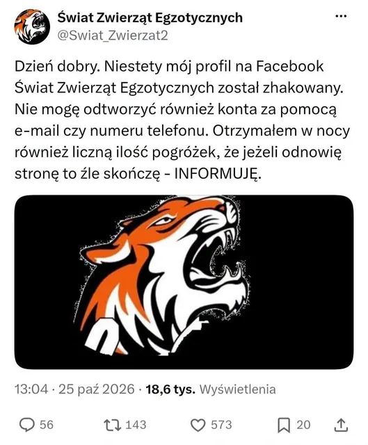 Wspierali Zoo Łączna. Dostali groźby i zniknęli z sieci!