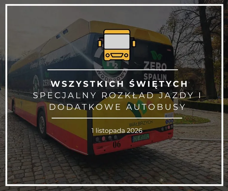 Zmiany w komunikacvji miejskiej na 1 listopada [ROZKŁAD]