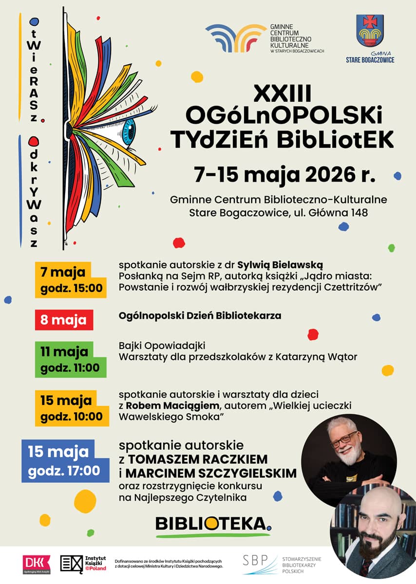 Wyjątkowi goście na Tygodniu Bibliotek