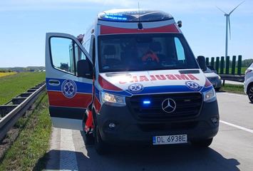 Dachowanie na autostradzie A4