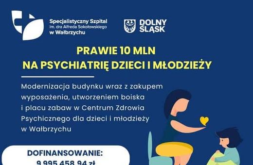 10 milionów na psychiatrię dzieci