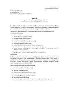 Radni chcą powołania komisji doraźnej
